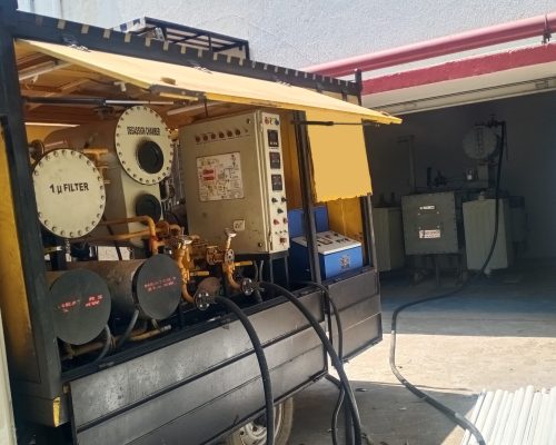 Transformer oil filterationm